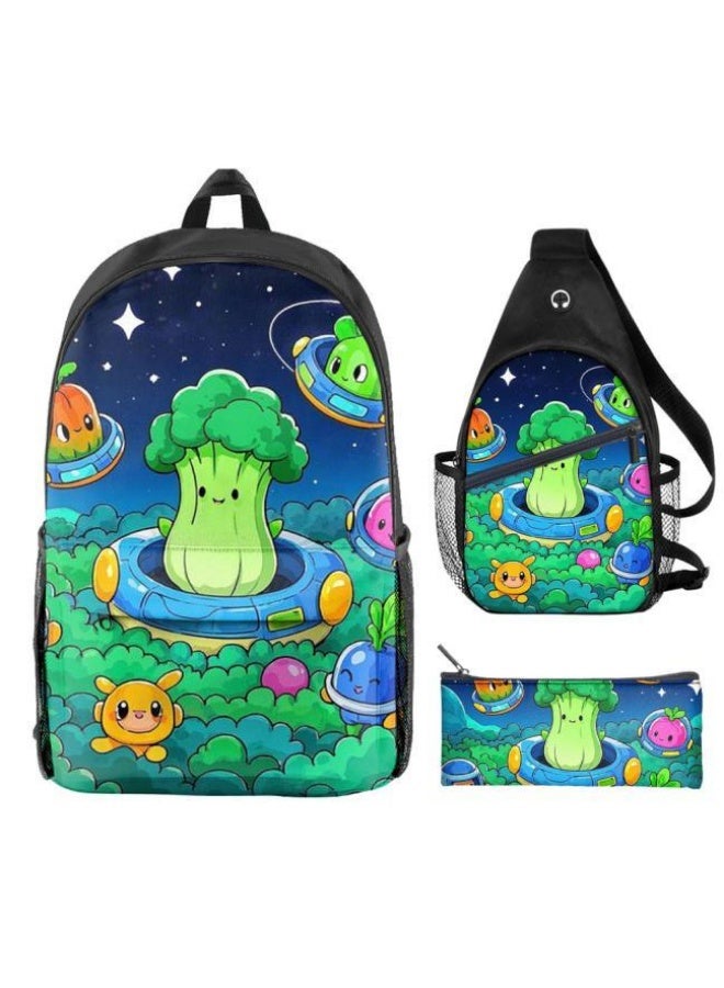 Universal cartoon new three-piece schoolbag - Image 1
