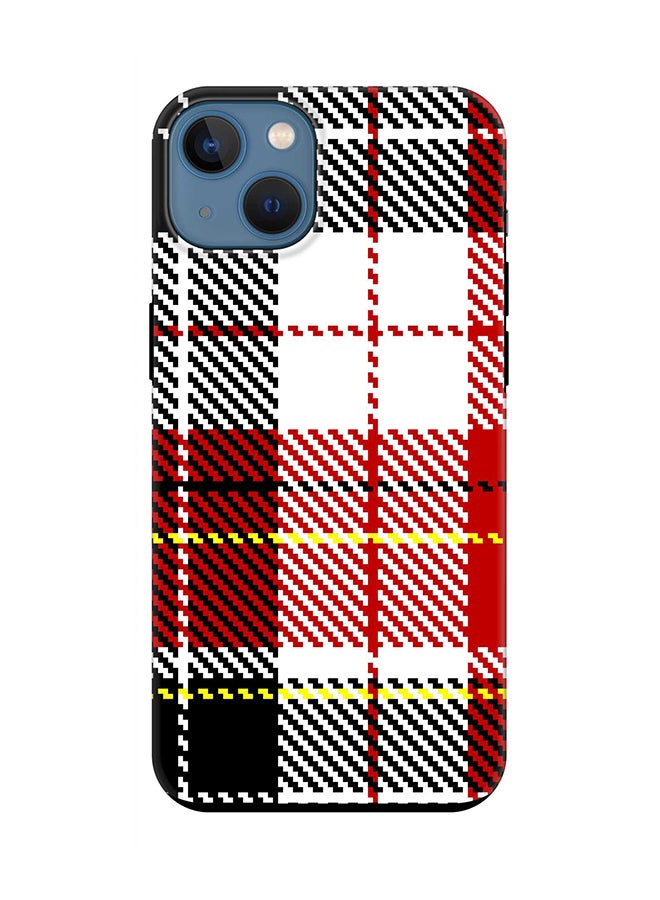 Stylizedd Tough Pro Series Case for Apple iPhone 14 Plus Case Dual Layer hybrid PC & TPU Customized Mobile Cover Shield with inner TPU protection Matte Finish - English Flannel