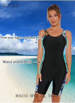 roaiss Women One Piece Backless Swimsuit Color Block Surf Clothes Sleeveless Swimwear Conservative Beachwear Bathing Suit Sports Suits Jumpsuit for Lady  - Image 2