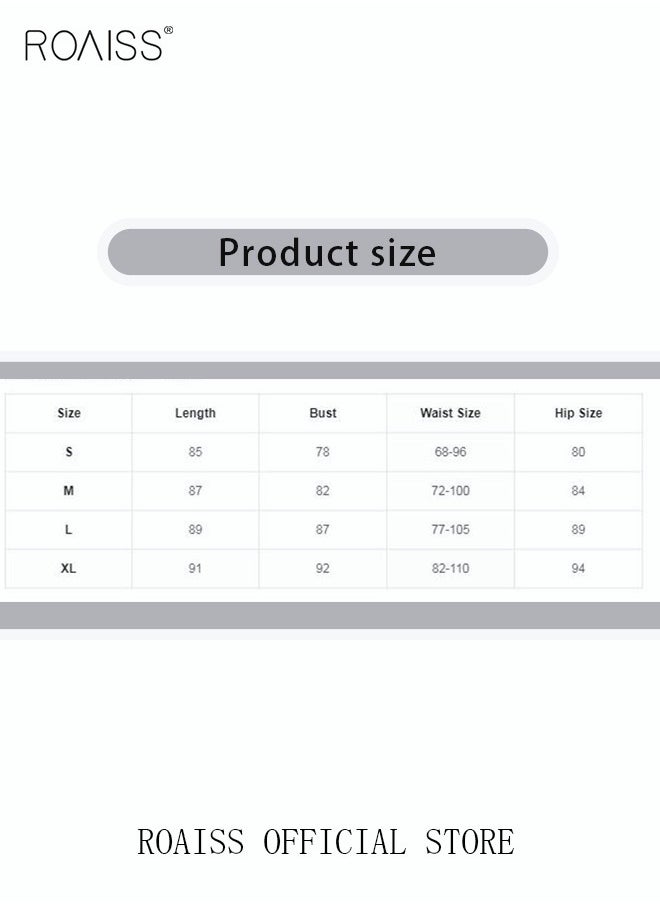 roaiss Women One Piece Backless Swimsuit Color Block Surf Clothes Sleeveless Swimwear Conservative Beachwear Bathing Suit Sports Suits Jumpsuit for Lady  - Image 4