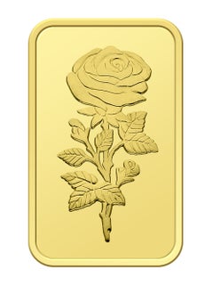 FK Jewellers 20g Pure 999.9 Fine Gold Bar 24KT Dubai with Flower Design - 20 Grams  - Image 2