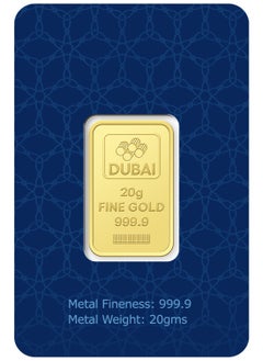 FK Jewellers 20g Pure 999.9 Fine Gold Bar 24KT Dubai with Flower Design - 20 Grams  - Image 3