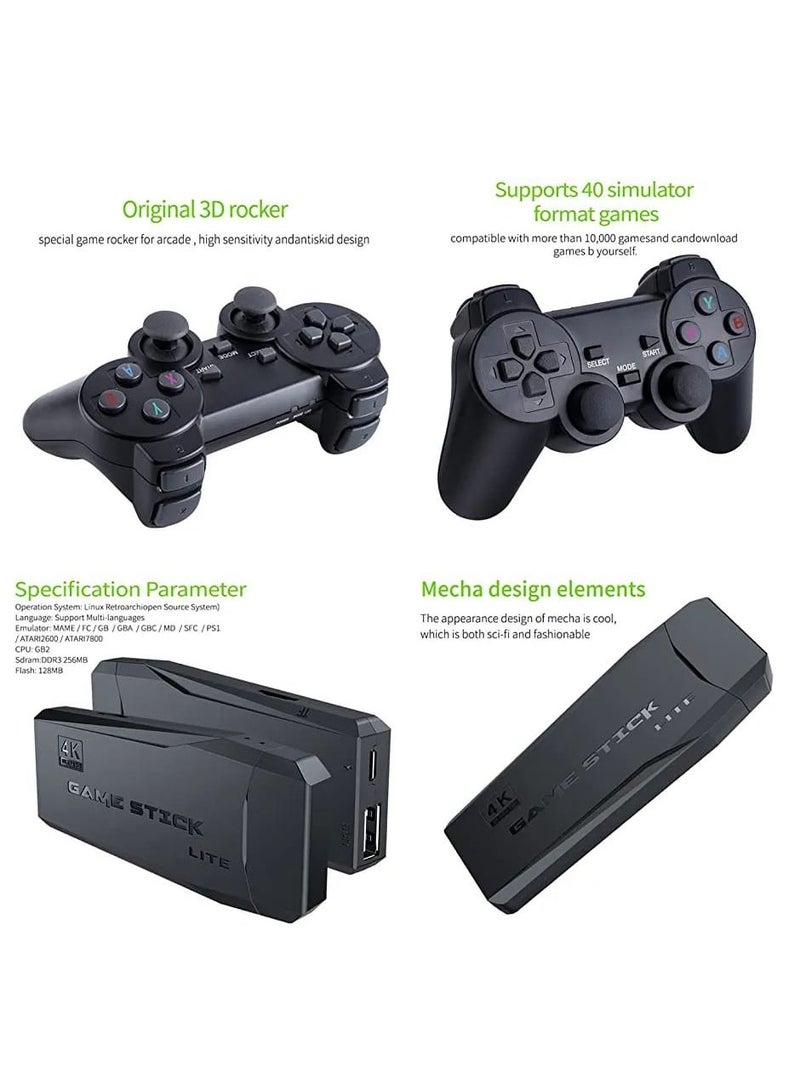 Y3 Lite Hd Tv Game Console With 64G Card 10000 Games 2 Controllers With 1 Stick 1 HD Extension Cable - Image 3