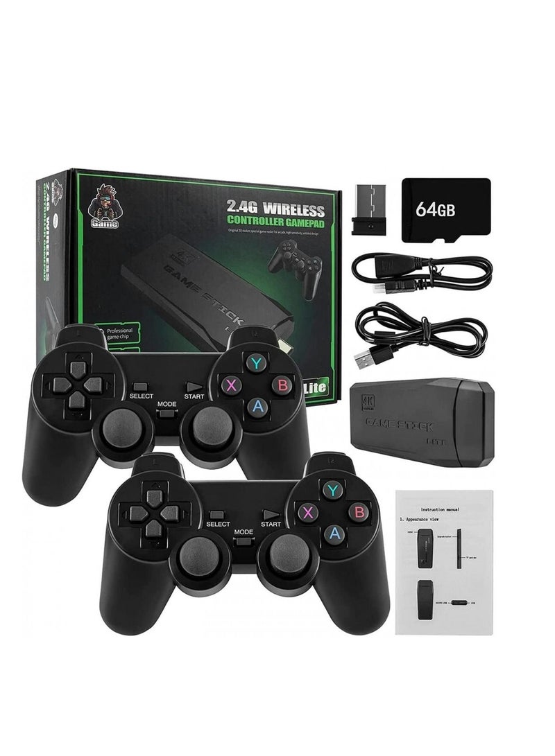 Y3 Lite Hd Tv Game Console With 64G Card 10000 Games 2 Controllers With 1 Stick 1 HD Extension Cable - Image 2
