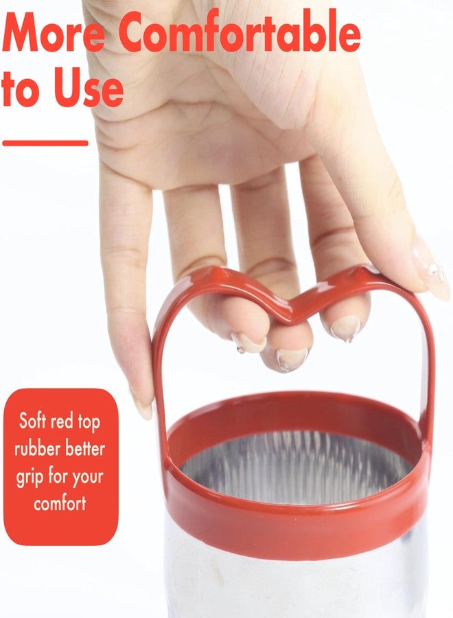 COOKIEQUE 3Pcs Round Cookie Cutters with Handle, Circle Biscuit Cutter for Baking, Dough Cutter, Metal Cookie Cutters, Coated and Soft PVC for Protection - Image 3