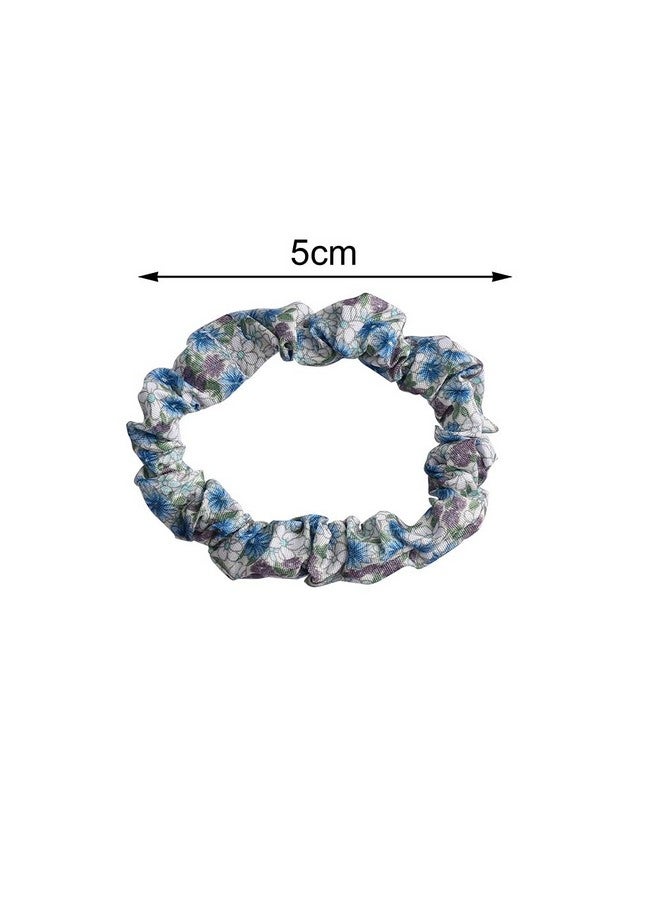 بينج شاو ماي 12 قطعة من ربطات الشعر الزهرية الرفيعة، ربطات شعر ناعمة، عصابات شعر مرنة، حبال صلبة مزخرفة، حامل ذيل حصان، هدايا للنساء والفتيات - Image 2