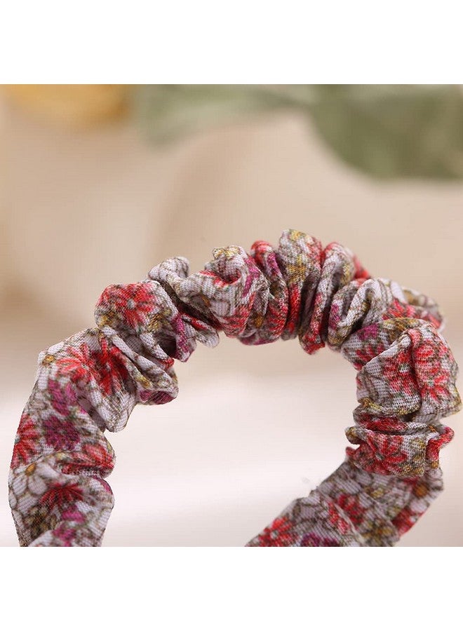 بينج شاو ماي 12 قطعة من ربطات الشعر الزهرية الرفيعة، ربطات شعر ناعمة، عصابات شعر مرنة، حبال صلبة مزخرفة، حامل ذيل حصان، هدايا للنساء والفتيات - Image 3