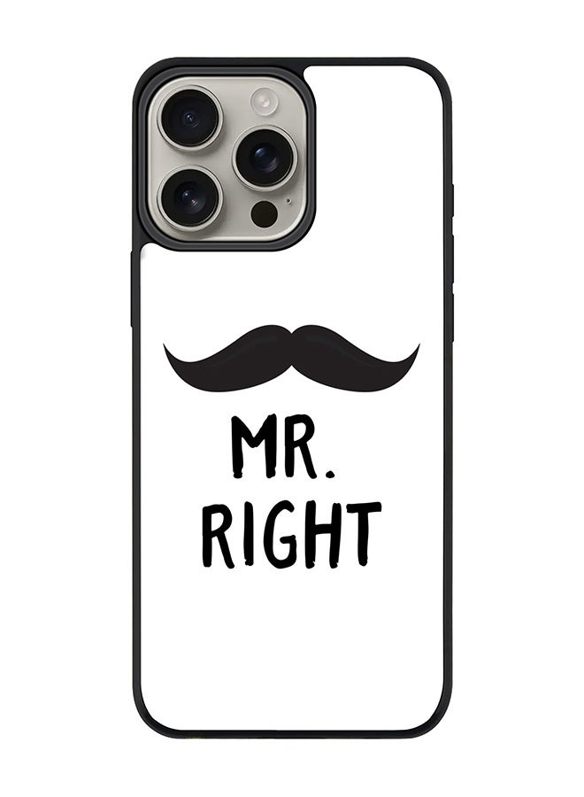 Stylizedd For iPhone 16 Pro Max Case [Compatible with MagSafe] Slim Magnetic cover Phone Case iPhone 16 Pro Max -Mr. Right - Image 1