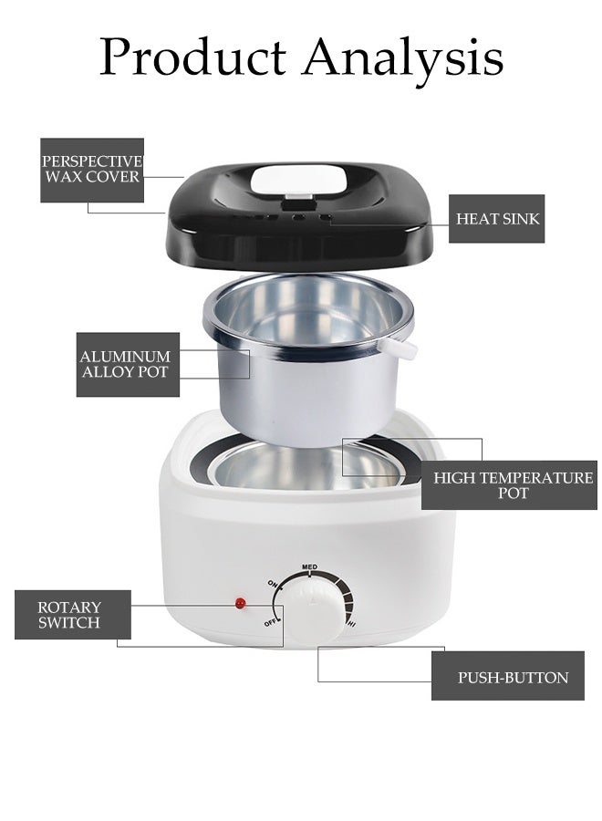 DUNISO Hair Removal Wax Heater, Fast Wax Melting Machine, Safe Materials, Hair Removal Wax Machine, Hair Removal Tools - Can Be Used For Hair Removal And Wax Therapy, Wax Heater, Hot Wax Machine, Wax Melting Machine, Beauty Wax Bean Heater - Image 3
