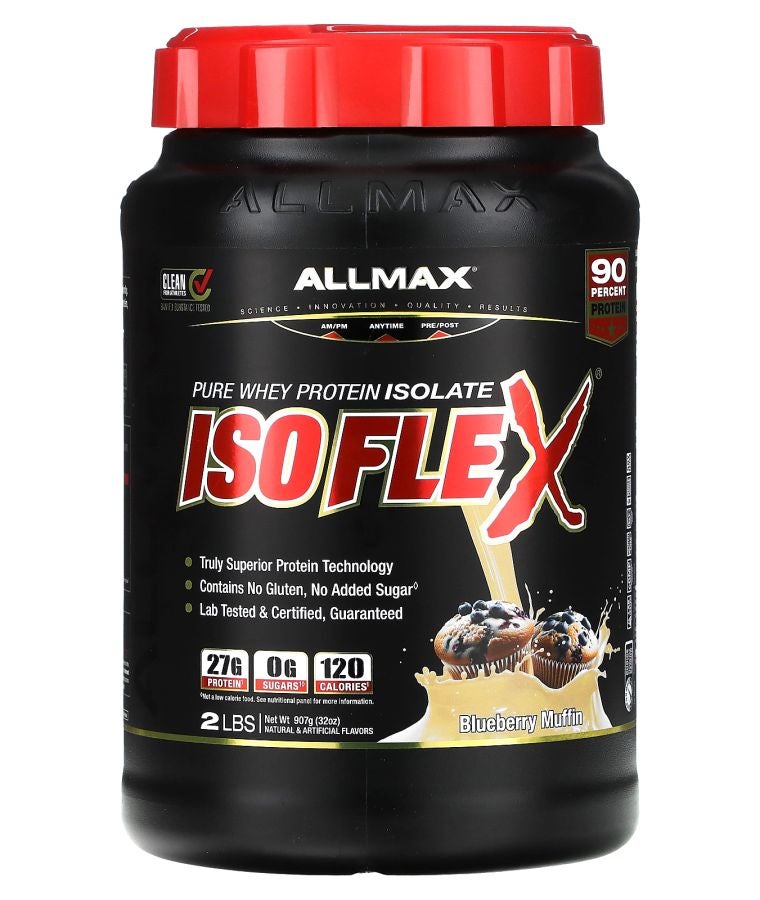 Allmax ISOFLEX® Pure Whey Protein Isolate Blueberry Muffin 2 lbs (907 g)