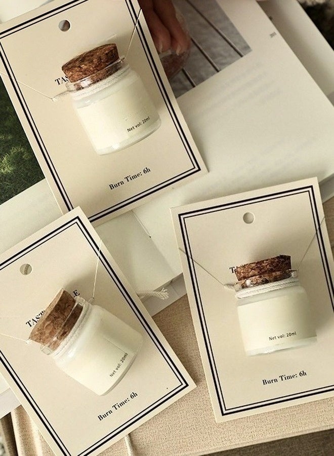 طقم هدايا شموع معطرة، شموع جرة صويا، شمعة علاج عطري، روائح متنوعة، هدايا تخفيف التوتر، 3 قطع - Image 1
