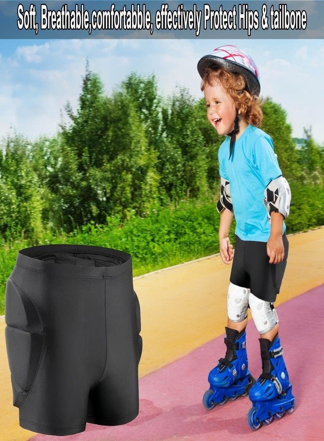 YEBCKZL Kids 3D Hip Protective Pads Ski Pants-Thickened EVA Skateboard Cycling Crash Pad for Skating ,Padded Shorts Protective Gear for HipsTailbone - Image 2
