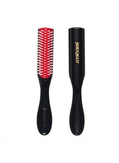 Classic Styling Brush 5 Row D14 - Hair Brush for Separating, Shaping &amp; Defining Curls - Blow-Drying, Styling &amp; Detangling Brush(MINI) - Black