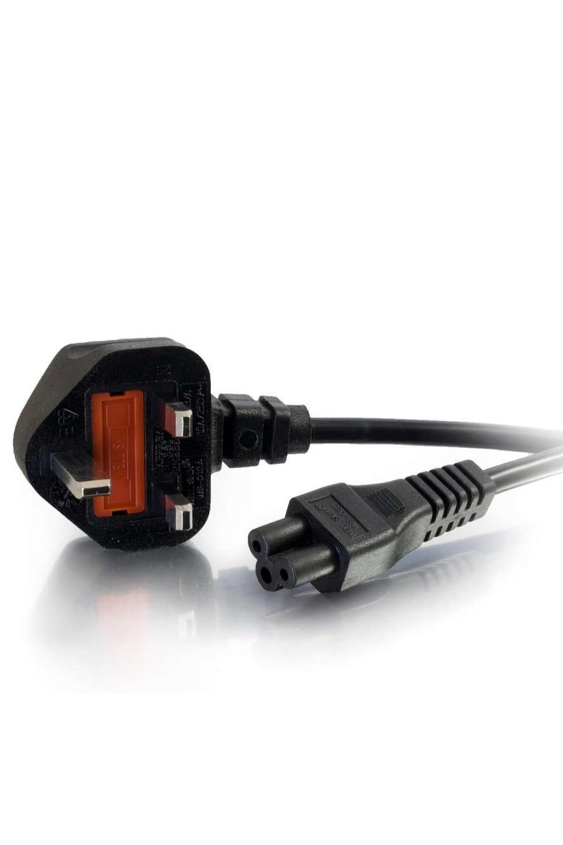 UK Plug to C5 Cloverleaf 3-Pin Laptop Power Cable – 1.5M Compatible - Image 1