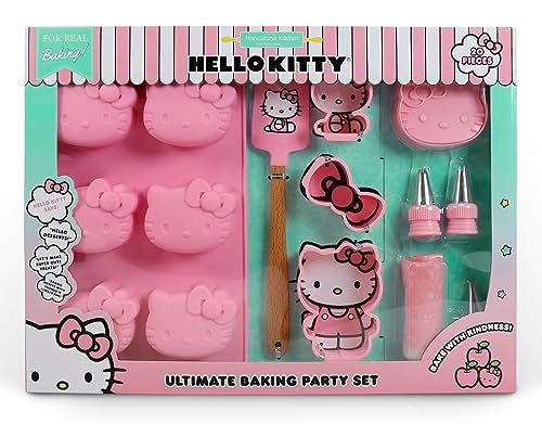 Handstand Kitchen Hello Kitty Ultimate Baking Party Set with Cupcake Mold, Cookie Cutters and More - Image 1