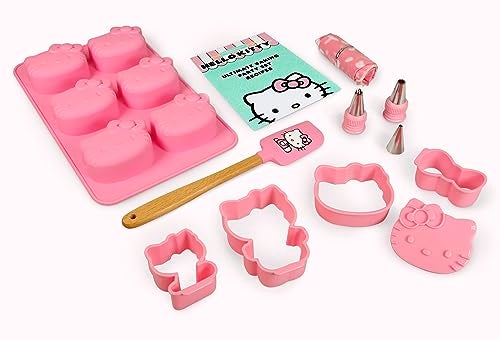 Handstand Kitchen Hello Kitty Ultimate Baking Party Set with Cupcake Mold, Cookie Cutters and More - Image 2