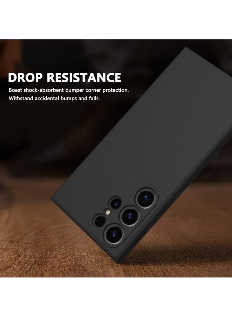 DUSALA Case for Samsung Galaxy S25 Ultra Soft Silicone Cover Shockproof Matte Finish Back Cover Inner Fabric Lining with Camera Protection Case for Galaxy S25 Ultra - Image 3