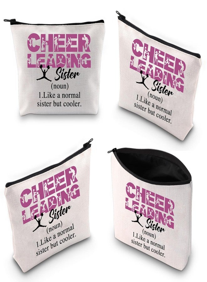 XYANFA Cheerleading Sister Makeup Bag Cheer Sister Gifts For Cheerleaders Gift For Girls Cheerleading Gift Cheer Cosmetic Bag (CHEERLEADING Sister) - Image 3