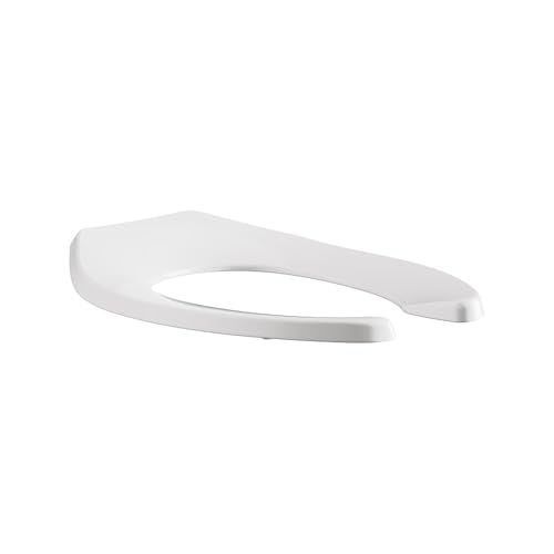 American Standard 5901100SS.020 Heavy-Duty Commercial Toilet Seat, White 2.13 in wide x 9.25 in tall x 17.88 in deep - Image 1