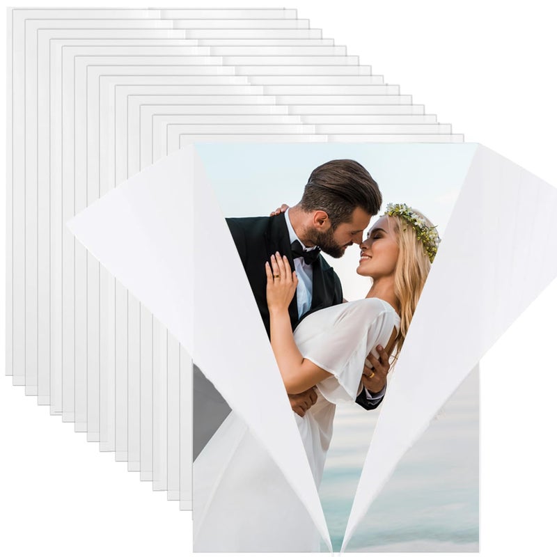 DOCVOEOMH 94 Pack Pre-Folded Vellum Jackets for 5x7 Invitations - 93 GSM Translucent Vellum Paper Sleeves, Envelope Liners & Wedding Invitation Accessories, Invitation Paper for Birthdays, Baby Showers - Image 1