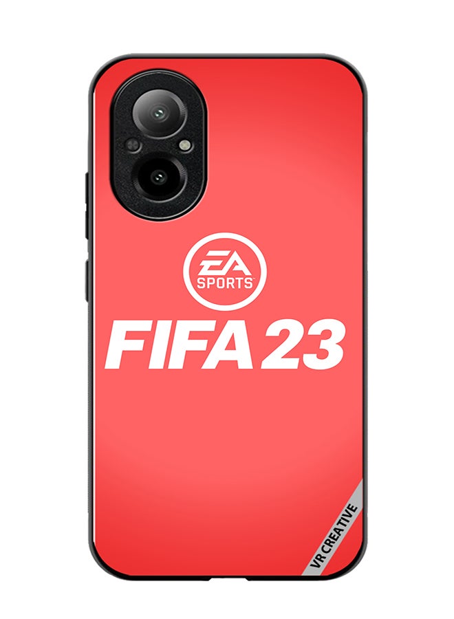 VR CREATIVE Protective Case Cover For Realme C67 4G Fifa 23 Red Ea Design Multicolour - Image 1