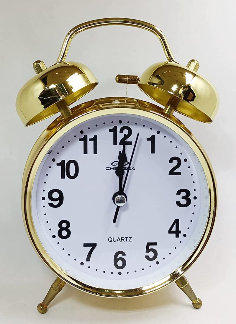 Lexazo Twin Bell Alarm Clock Dial Vintage Look with Night Led Display for Students Table Clock with Alarm Alarm Clocks for Bedroom - Image 1