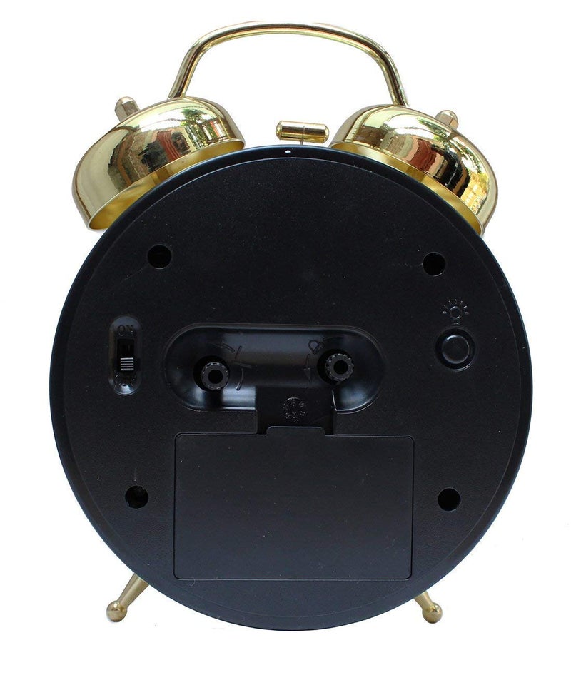 Lexazo Twin Bell Alarm Clock Dial Vintage Look with Night Led Display for Students Table Clock with Alarm Alarm Clocks for Bedroom - Image 3