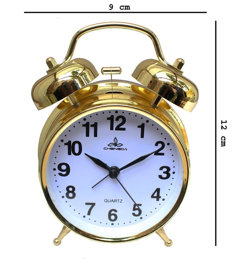 Lexazo Twin Bell Alarm Clock Dial Vintage Look with Night Led Display for Students Table Clock with Alarm Alarm Clocks for Bedroom - Image 5
