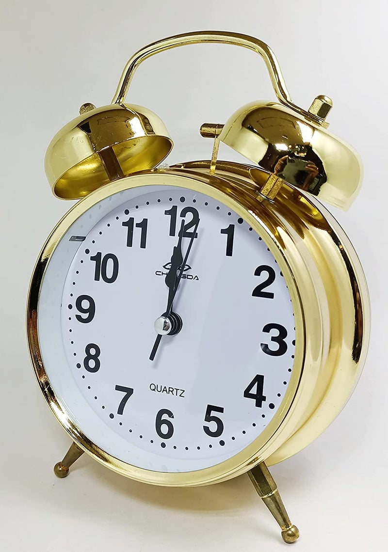 Lexazo Twin Bell Alarm Clock Dial Vintage Look with Night Led Display for Students Table Clock with Alarm Alarm Clocks for Bedroom - Image 4