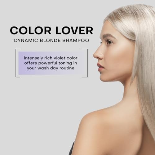 FRAMESI Color Lover Dynamic Blonde Violet Shampoo, 33.8 fl oz, Sulfate Free Shampoo, Color Treated Hair, 33.8 fl. oz. - Image 2