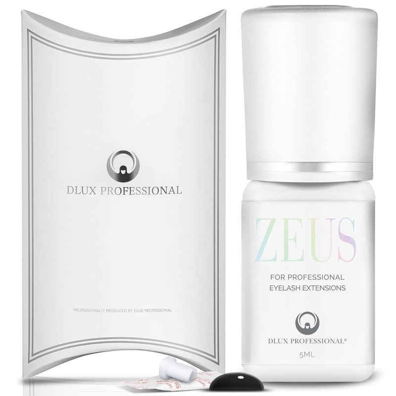 DLUX PROFESSIONAL Eyelash Extension Glue for Professionals 9 Weeks Retention 05 Sec Drying Time Latex Free Semi Permanent Individual Volume Lash Extension Glue