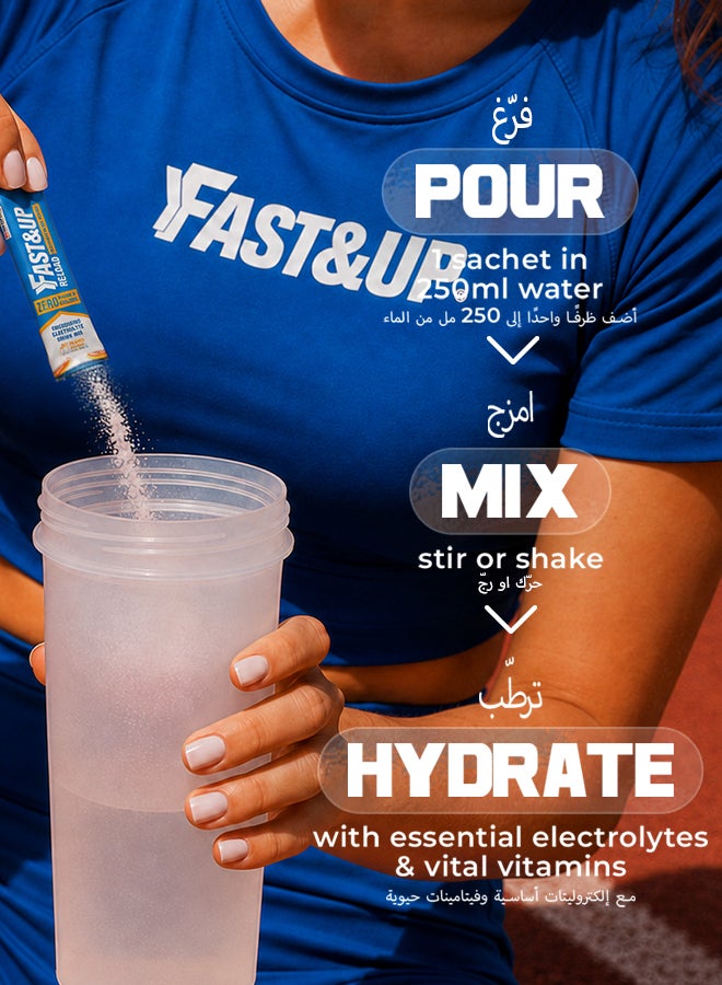 FAST&UP Reload - Zero Sugar Instant Hydration Sticks - Mango Samba Flavour - Image 5