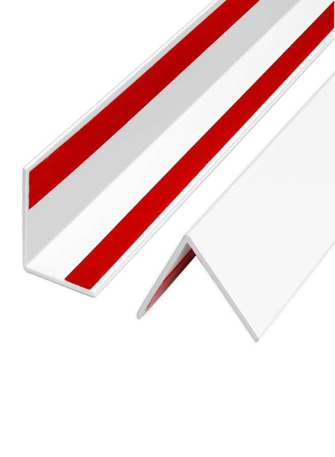Silrubsups Wall Corner Protector PVC Self-Adhesive Guards for Furniture, Cabinet Edge Protection (4, White, 1.97“X48”) - Image 1