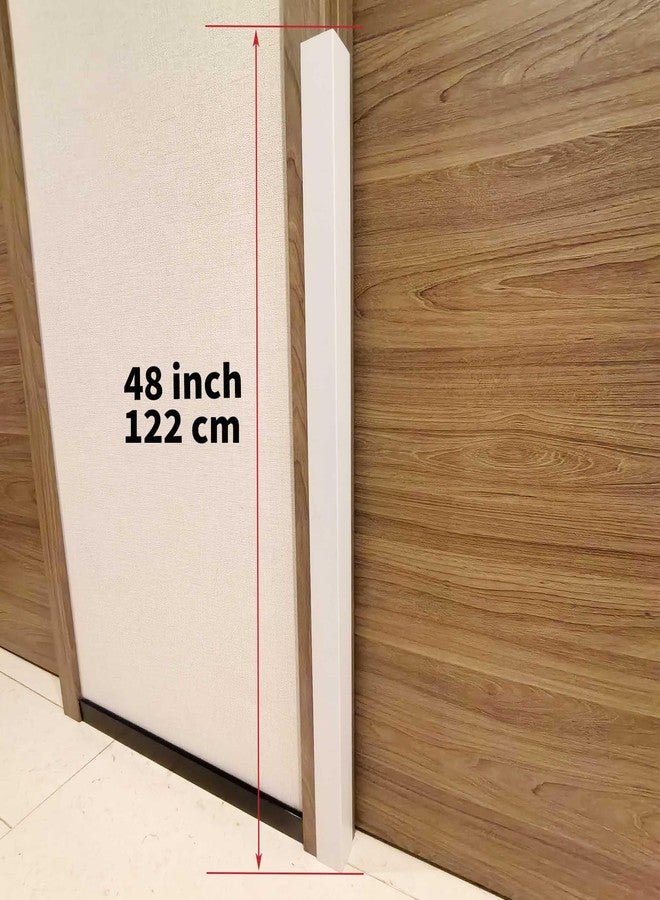 Silrubsups Wall Corner Protector PVC Self-Adhesive Guards for Furniture, Cabinet Edge Protection (4, White, 1.97“X48”) - Image 4