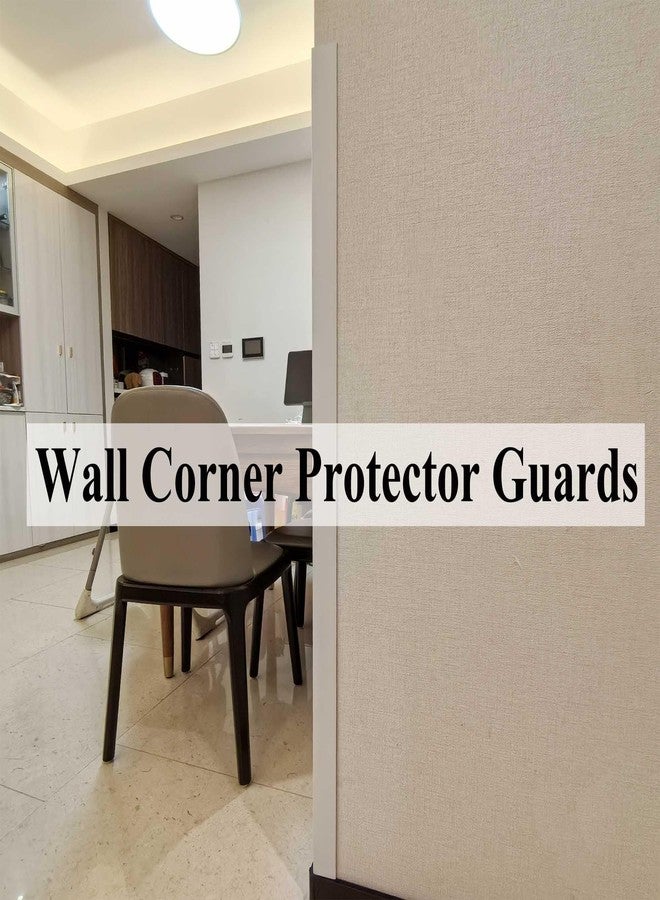 Silrubsups Wall Corner Protector PVC Self-Adhesive Guards for Furniture, Cabinet Edge Protection (4, White, 1.97“X48”) - Image 5