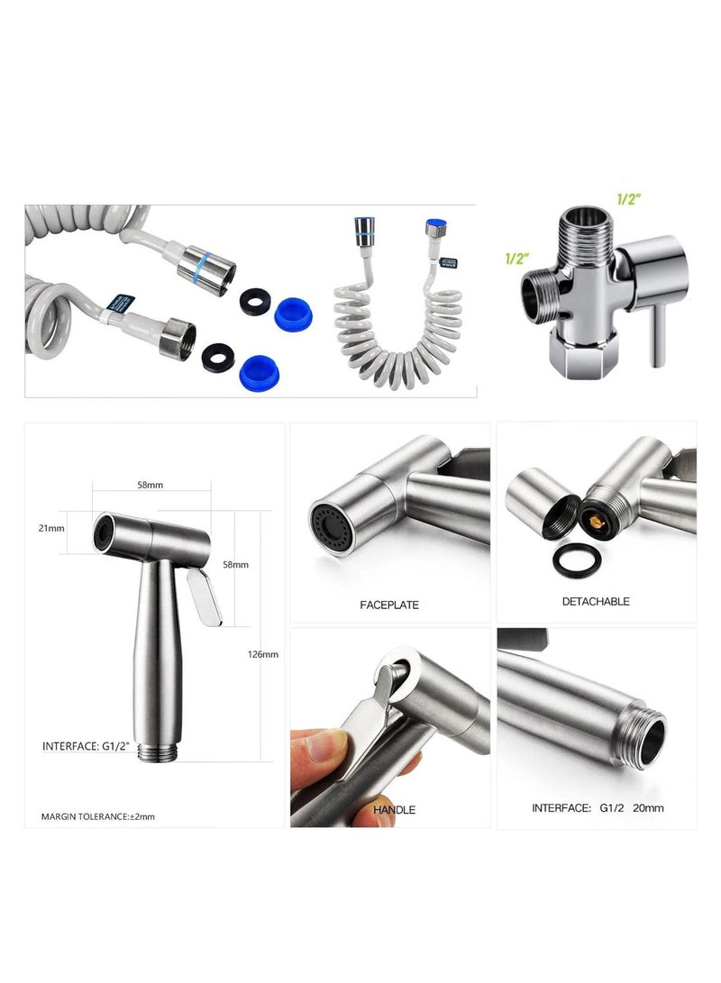 RATSAW Bidet Sprayer Handheld Bidet Sprayer Portable Travel Bidet Spray Kit Bathroom Hand Shower for Self Cleaning - Image 2