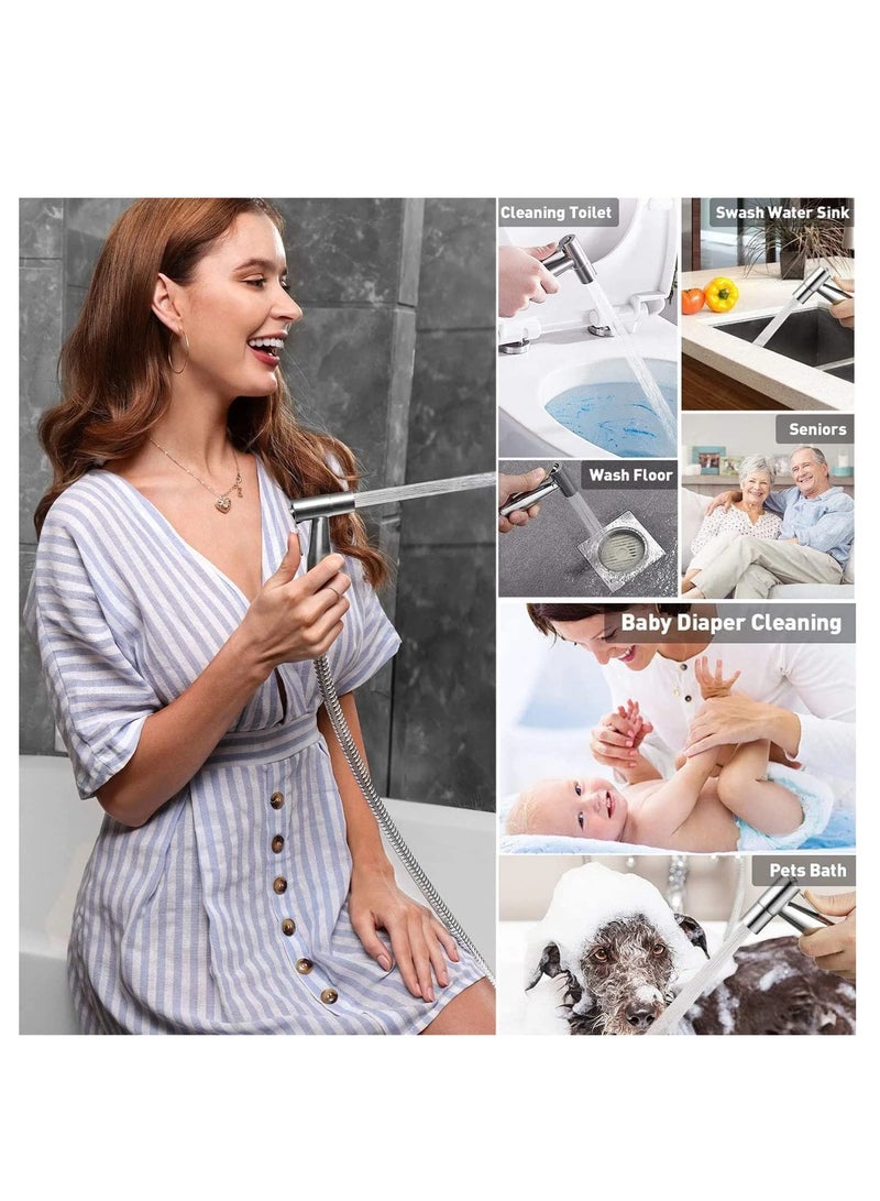 RATSAW Bidet Sprayer Handheld Bidet Sprayer Portable Travel Bidet Spray Kit Bathroom Hand Shower for Self Cleaning - Image 3