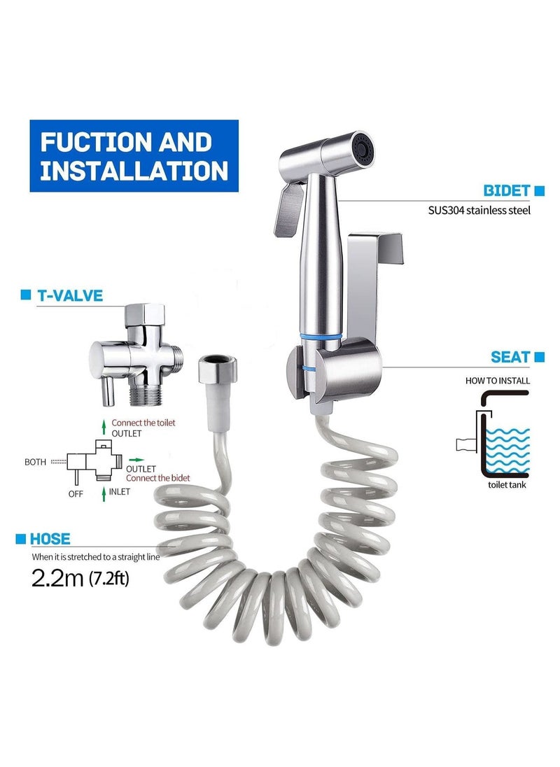 RATSAW - Bidet Sprayer Handheld Bidet Sprayer Portable Travel Bidet Spray Kit Bathroom Hand Shower for Self Cleaning - Image 1