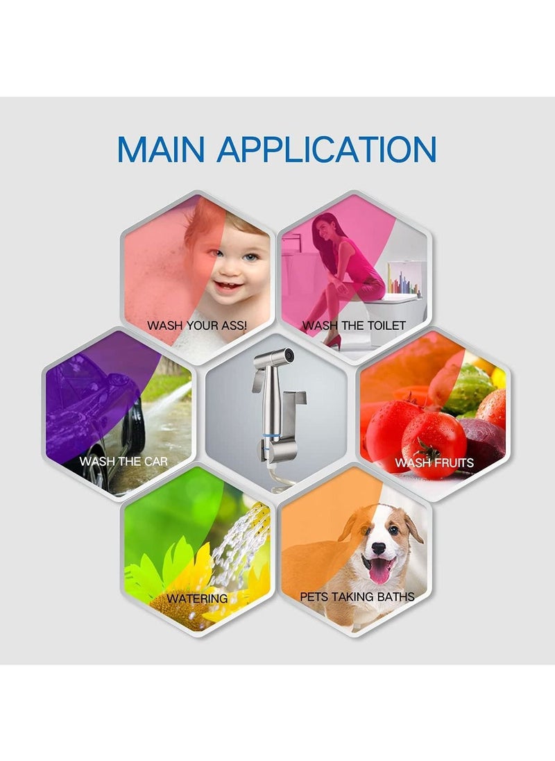 RATSAW - Bidet Sprayer Handheld Bidet Sprayer Portable Travel Bidet Spray Kit Bathroom Hand Shower for Self Cleaning - Image 1