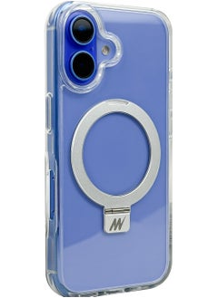 Mezone iPhone 16 Clear MagSafe Case with Ring Holder, Military-Grade Protection iPhone 16 Slim Shockproof Cover Strong-Magnet Protective Phone Case Compatible with MagSafe Anti Scratch & Fingerprint, Clear  - Image 1