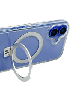 Mezone iPhone 16 Clear MagSafe Case with Ring Holder, Military-Grade Protection iPhone 16 Slim Shockproof Cover Strong-Magnet Protective Phone Case Compatible with MagSafe Anti Scratch & Fingerprint, Clear  - Image 2