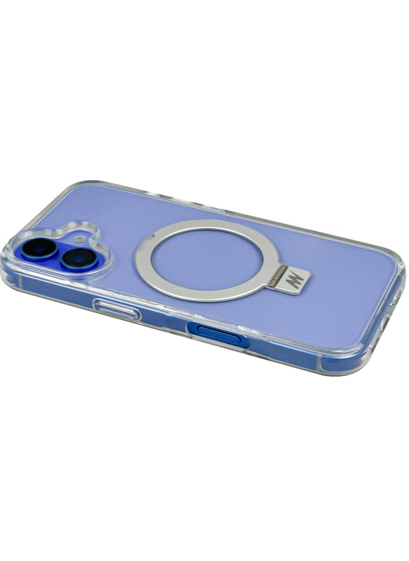 Mezone iPhone 16 Clear MagSafe Case with Ring Holder, Military-Grade Protection iPhone 16 Slim Shockproof Cover Strong-Magnet Protective Phone Case Compatible with MagSafe Anti Scratch & Fingerprint, Clear  - Image 3