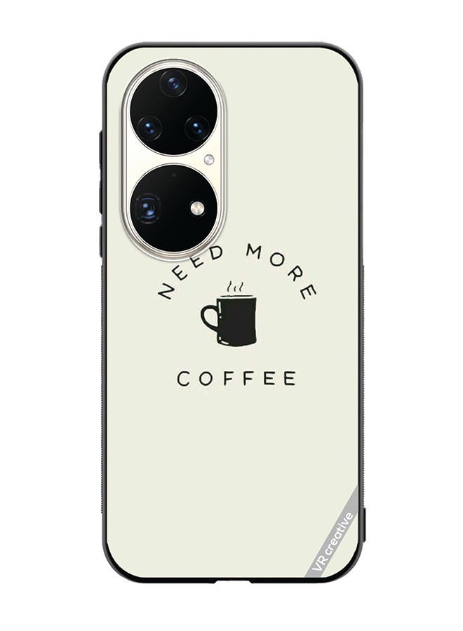 VR CREATIVE Protective Case Cover For Huawei P50 Pro Need More Coffee Design Multicolour - Image 1