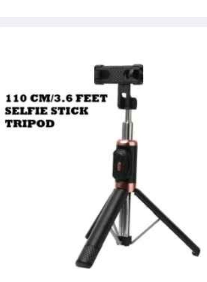 3 in 1 Selfie Stick 5.5 Feet / 3.6 Feet Tripod with Bluetooth Remote Shutter for android and iphone Tripod for Vlogging Traveling Tiktok Youtube Portable Selfie stick and Tripod - Image 3