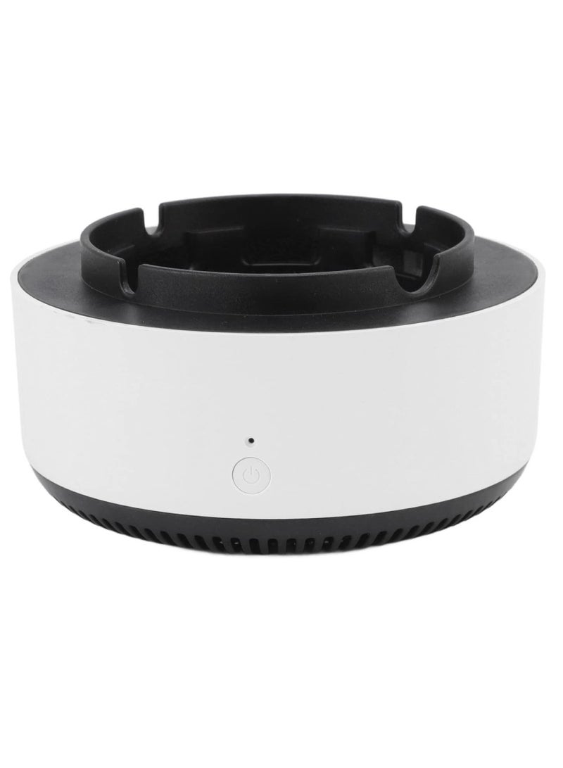 DIGI CORE Smart Ashtray Self Extinguishing, 2 in 1 Air Purifier Ashtray With Filter Multifunctional Smokeless Ashtray Portable Air Purifier Electronic Air Fresher Ash Holder For Home & Car White - Image 1