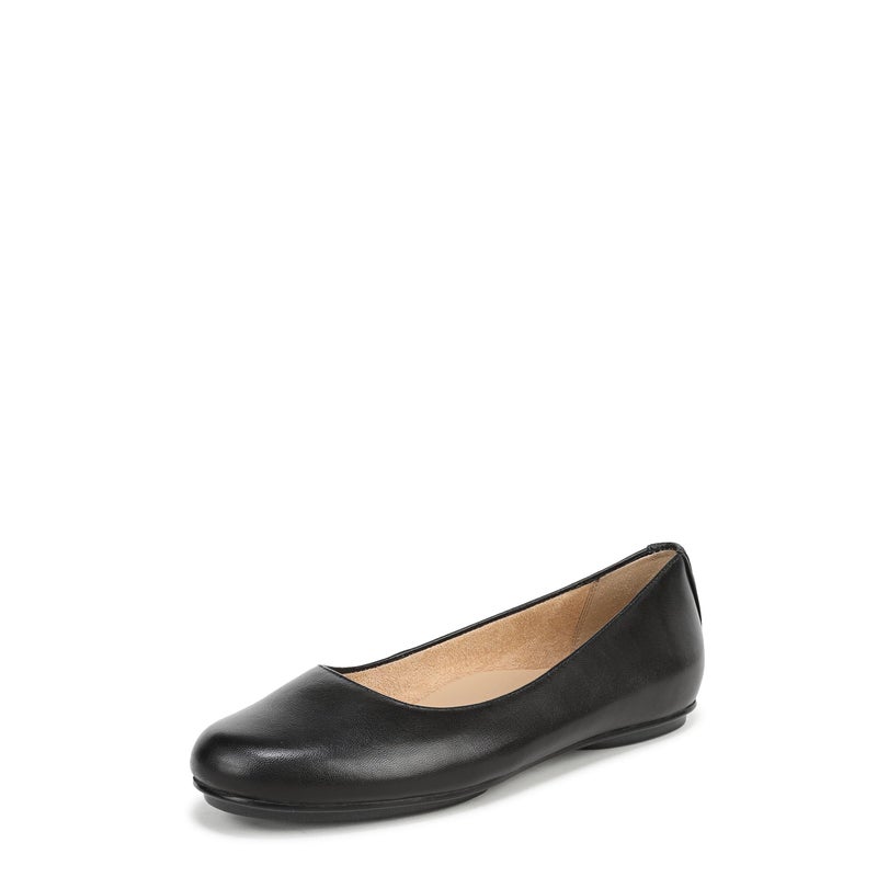 Naturalizer Womens Maxwell Round Toe Comfortable Classic Slip On Ballet Flats Black Leather9N - Image 2