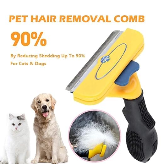 GNOLY Pet Grooming Brush Pet Hair Removal Comb Small Animal Grooming Comb Pet Hair Removal Brush for Short Medium Long Hair (1Pcs) - Image 5