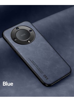Color Fans جراب لهاتف Honor X9a 5G مقاس 6.67 بوصة مع غطاء ممتص للصدمات مدمج بلوحة معدنية باللون الأزرق  - Image 2