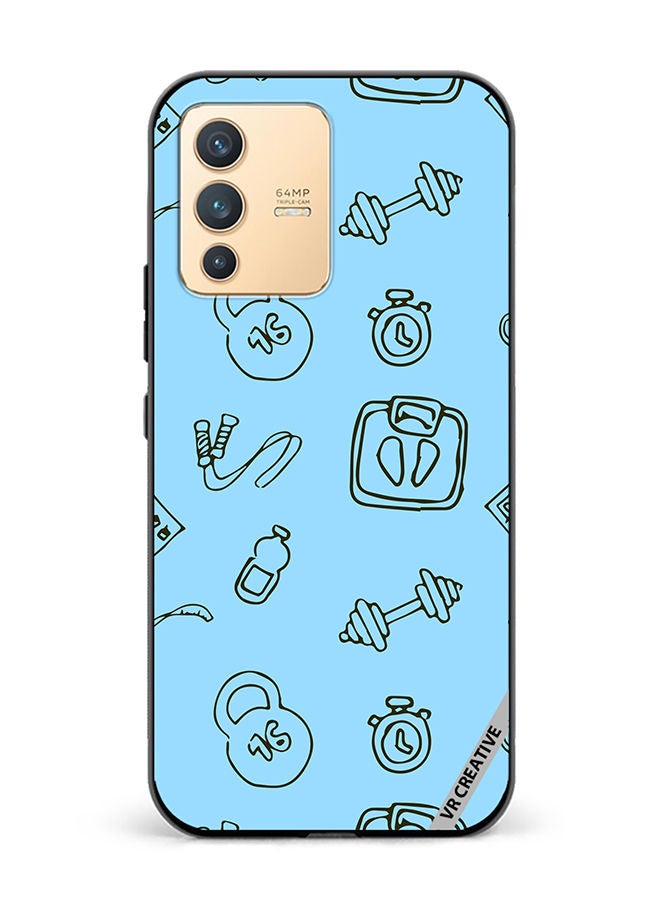 VR CREATIVE Protective Case Cover For Vivo V23 5G Sport Pattern Design Multicolour - Image 1