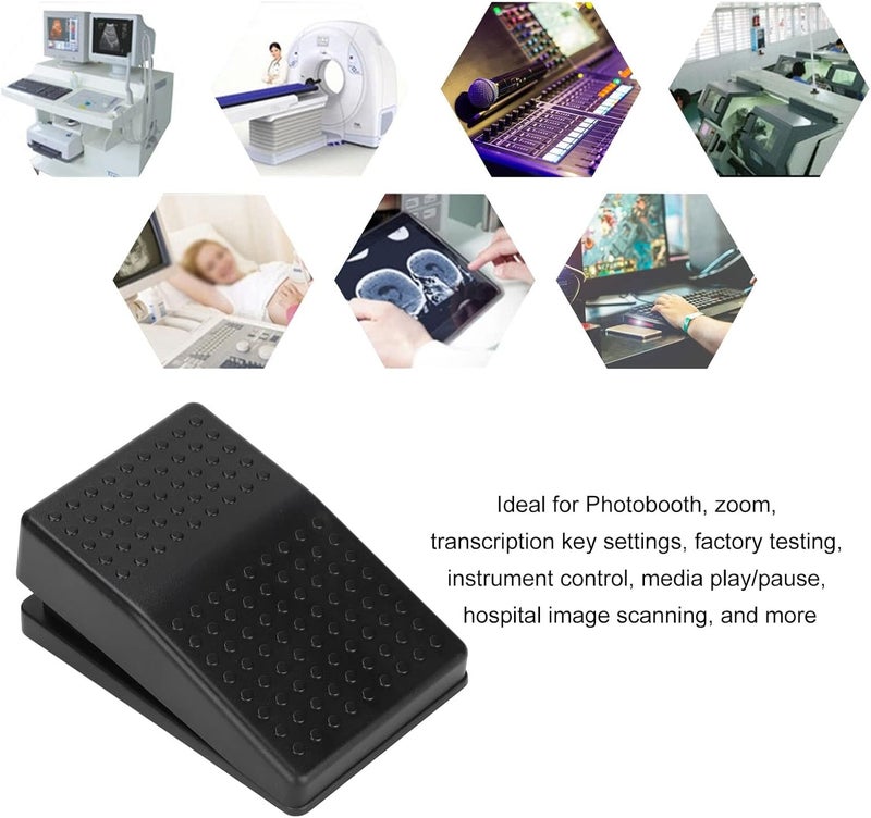مفتاح القدم USB، دواسة واحدة عالية الحساسية ومريحة للوحة المفاتيح والفأرة مع كابل بطول 2 متر - Image 3